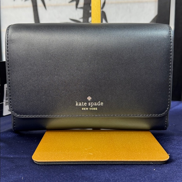 Kate Spade Kerri Black small flap w/ Strap Crossbody
